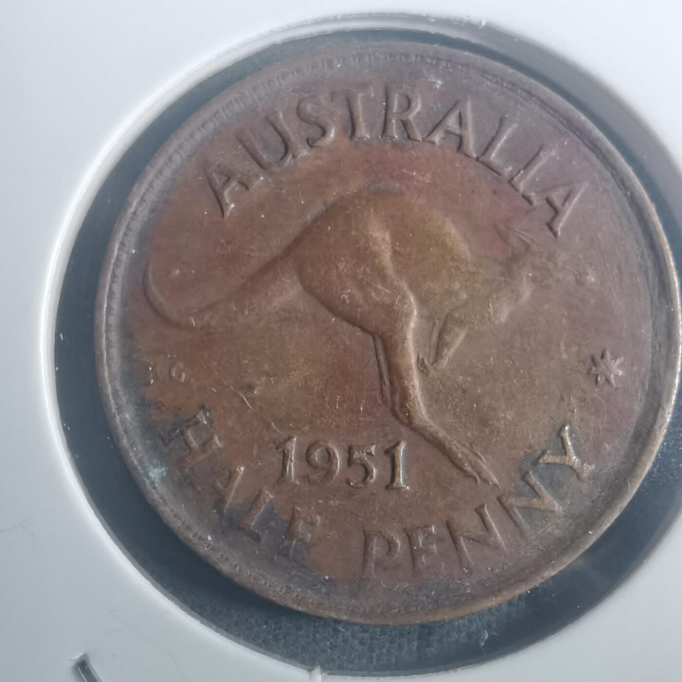 沼泽如烟--第900场 澳大利亚1951年半便士