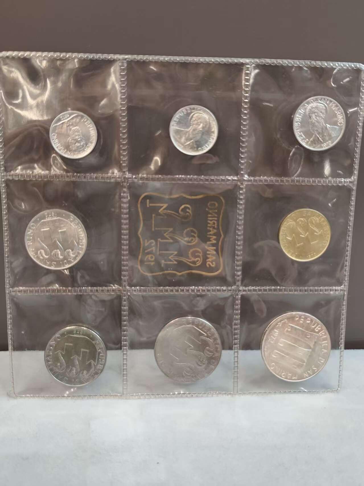 G&W世界散币，银币处理专场（第36场） 圣马力诺1972年8枚套  1银