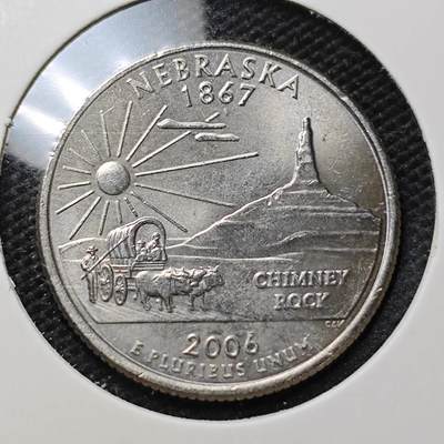 KK钱币收藏小铺  第370场  2月预留时间 周末发货 -  美国25分纪念币 好品