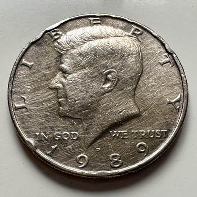 🌹外币初藏🌹🐯2025年第127场  每周二四六晚8️⃣点 接代拍 - 美国1989年半美元