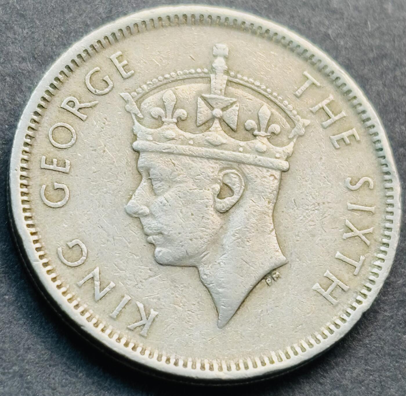 文馨钱币收藏第 281 场，【 长期接收代拍品】银元，银币，套币，纸币专场（本场截拍后休息三天，19 号发货） 1951 年英属香港五毫，乔治六世时期独年份