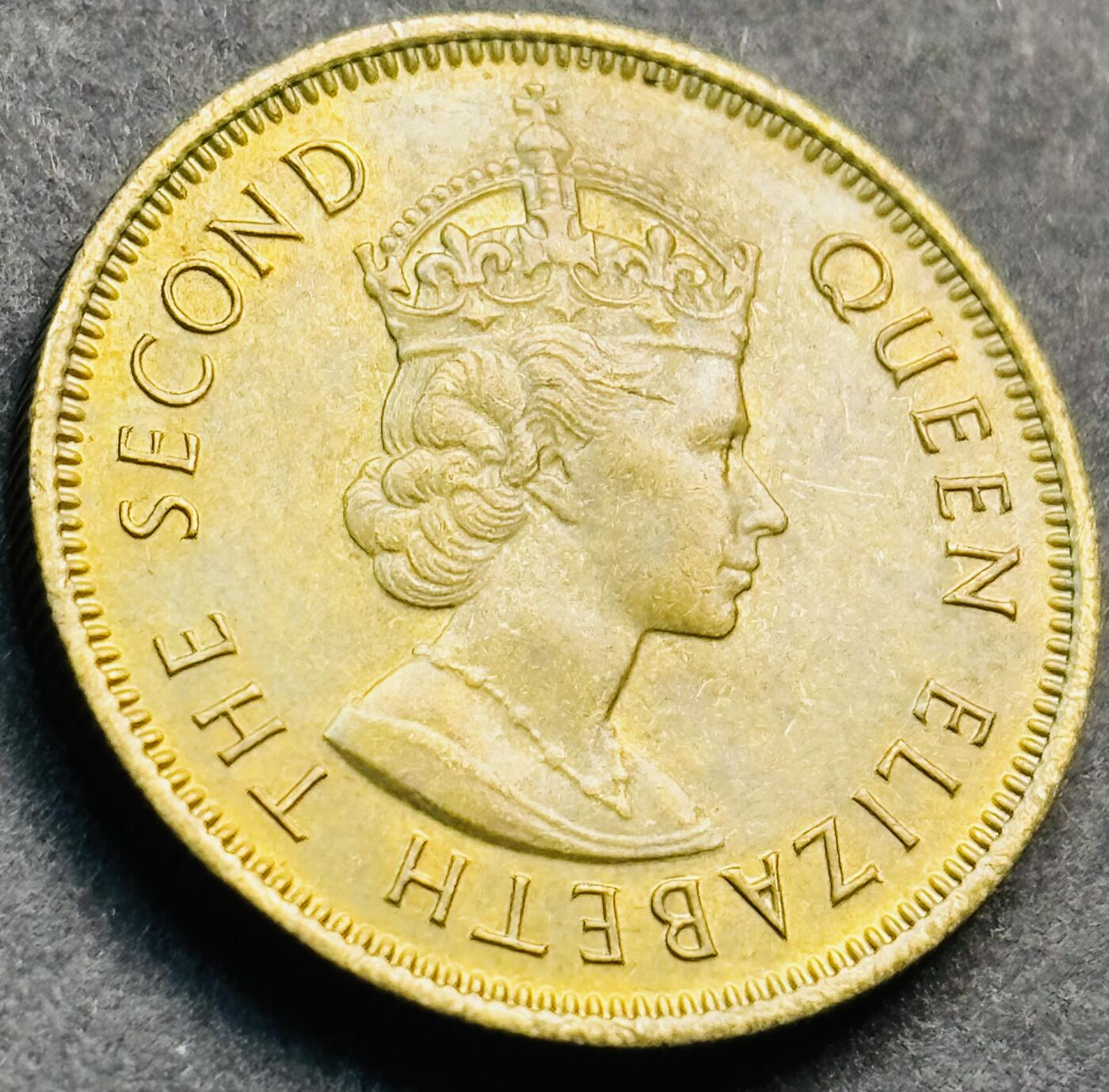 文馨钱币收藏第 281 场，【 长期接收代拍品】银元，银币，套币，纸币专场（本场截拍后休息三天，19 号发货） 原铜光品相 1972 年英属香港一毫铜币，伊丽莎白二世时期 第二版