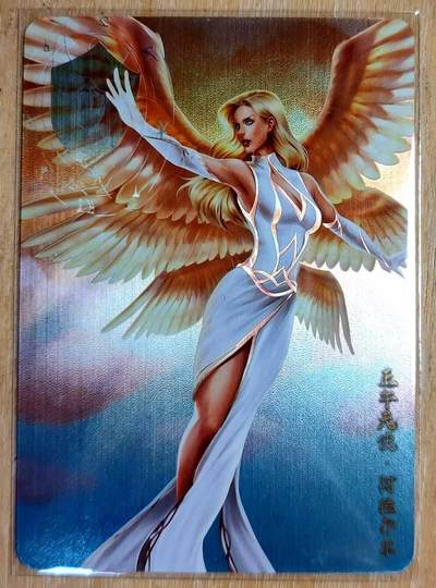 龙虎卡牌第六三场 （无佣金，周六结拍，欢迎送拍） - 拉丝 动漫美女卡牌 正午天使