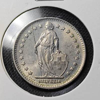 KK钱币收藏小铺  第370场  2月预留时间 周末发货 -  1970瑞士1法郎