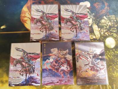 阳大大卡牌拍卖第82期（持续收拍品，周五晚上九点截拍，进群福利早知道） -  【五虎】卡德曼 三国演义 刘皝 三国五虎散配5张