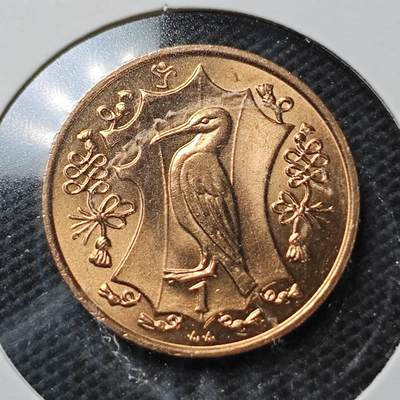 KK钱币收藏小铺  第370场  2月预留时间 周末发货 -  马恩岛1便士铜币 好品