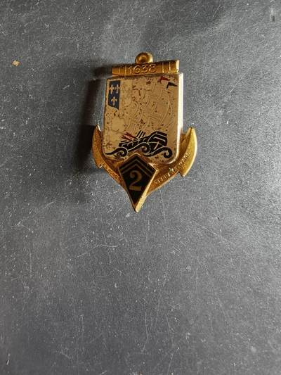 老王徽章第163期 13-15日三场连拍 16日统一发货  13、14日结束后可寄存 -  法国海军陆战队第2步兵团证章