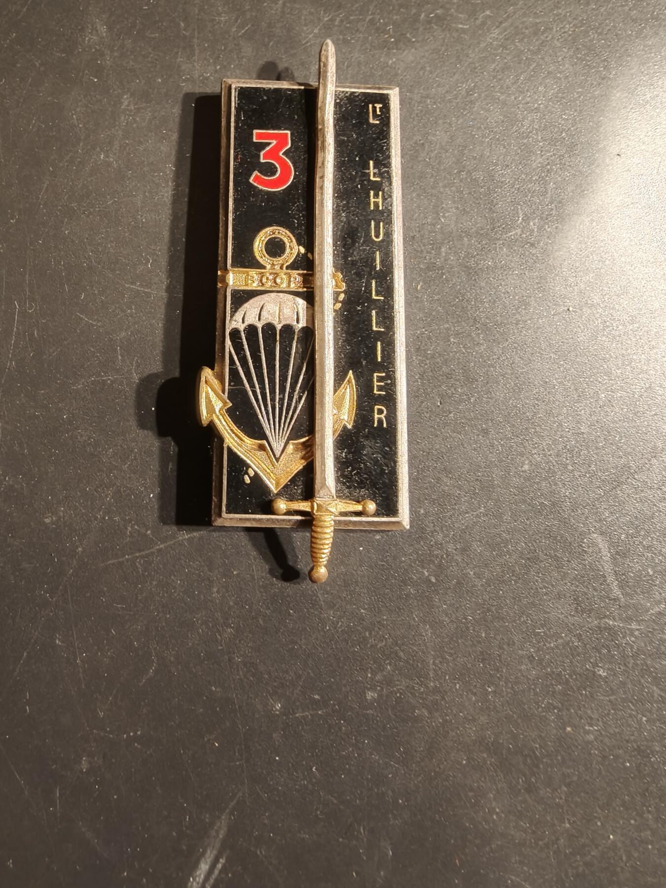 老王徽章第163期 13-15日三场连拍 16日统一发货  13、14日结束后可寄存 法国海军陆战队第3伞降团 查尔斯·吕伊利中尉晋升证章