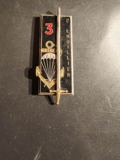 老王徽章第163期 13-15日三场连拍 16日统一发货  13、14日结束后可寄存 - 法国海军陆战队第3伞降团 查尔斯·吕伊利中尉晋升证章