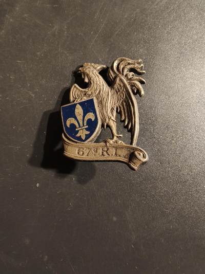 老王徽章第163期 13-15日三场连拍 16日统一发货  13、14日结束后可寄存 - 法国第67步兵团证章 