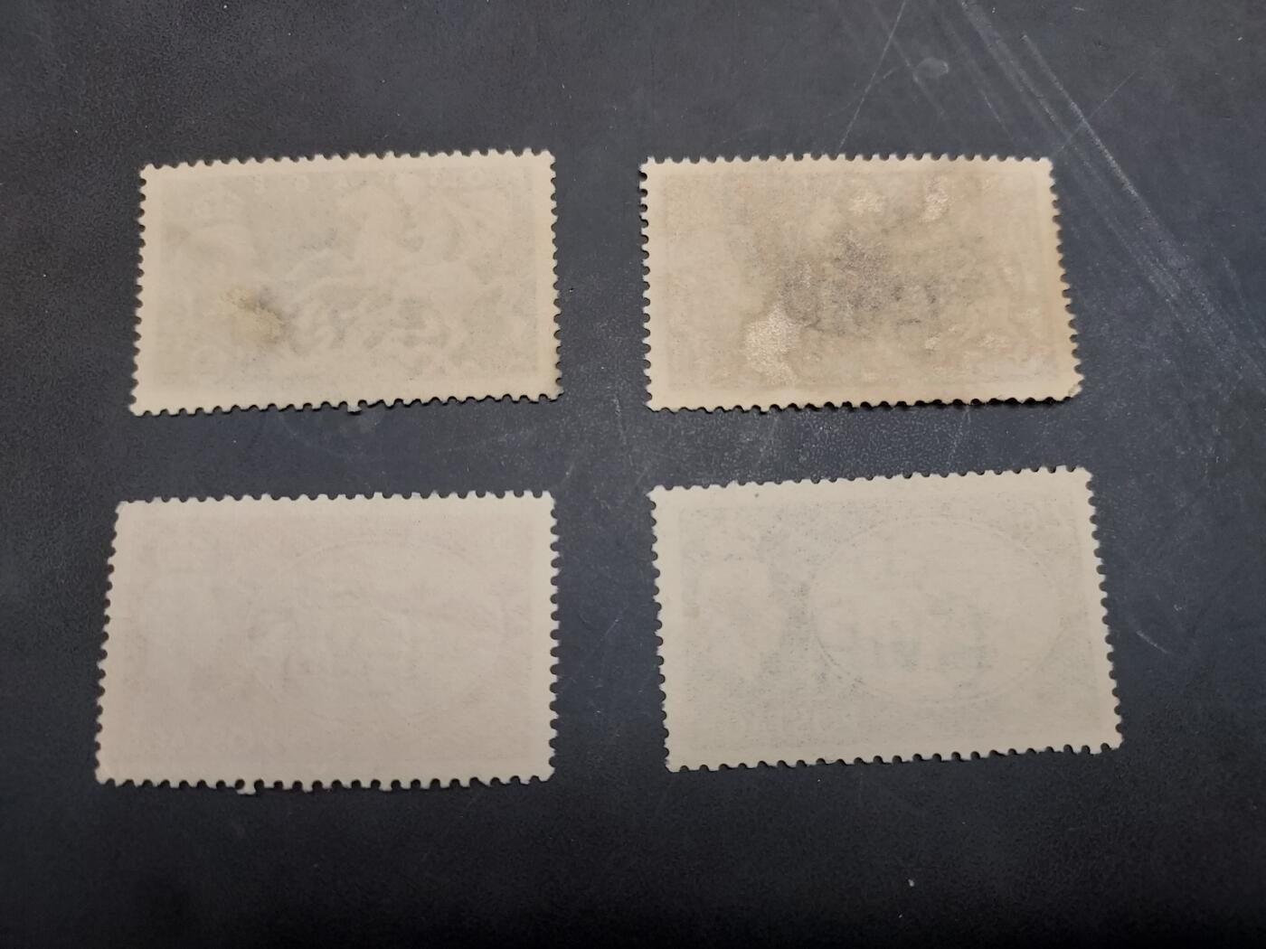 博彦收藏  11月17日 8点 邮票专场 英国乔治六世 普票高值4枚 旧票 上品