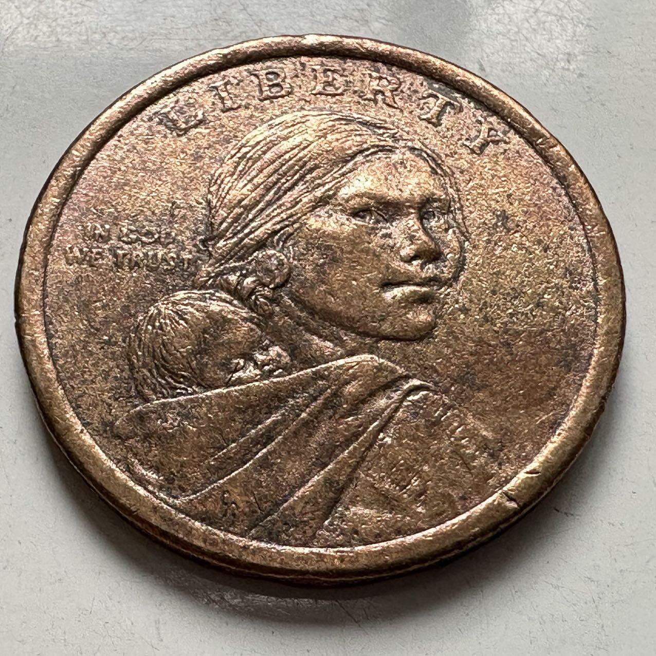 🌹外币初藏🌹🐯2025年第127场  每周二四六晚8️⃣点 接代拍 美国2011年部落条约一美元b