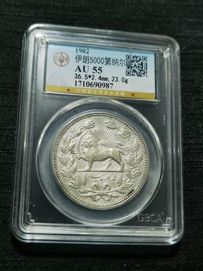 天下钱庄专场欢迎参拍 - 伊朗狮子弯刀银币