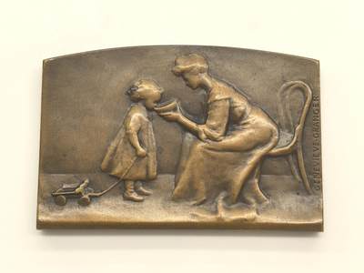 博洋堂世界钱币拍卖第146期（全场包邮） - 法兰西章牌之友协会SAMF41号作品，品尝，作者格兰杰，50mm*75mm，边铭丰饶角+火蝾螈，没有限量编号，可能为试铸样章，铜章发行量仅108枚。