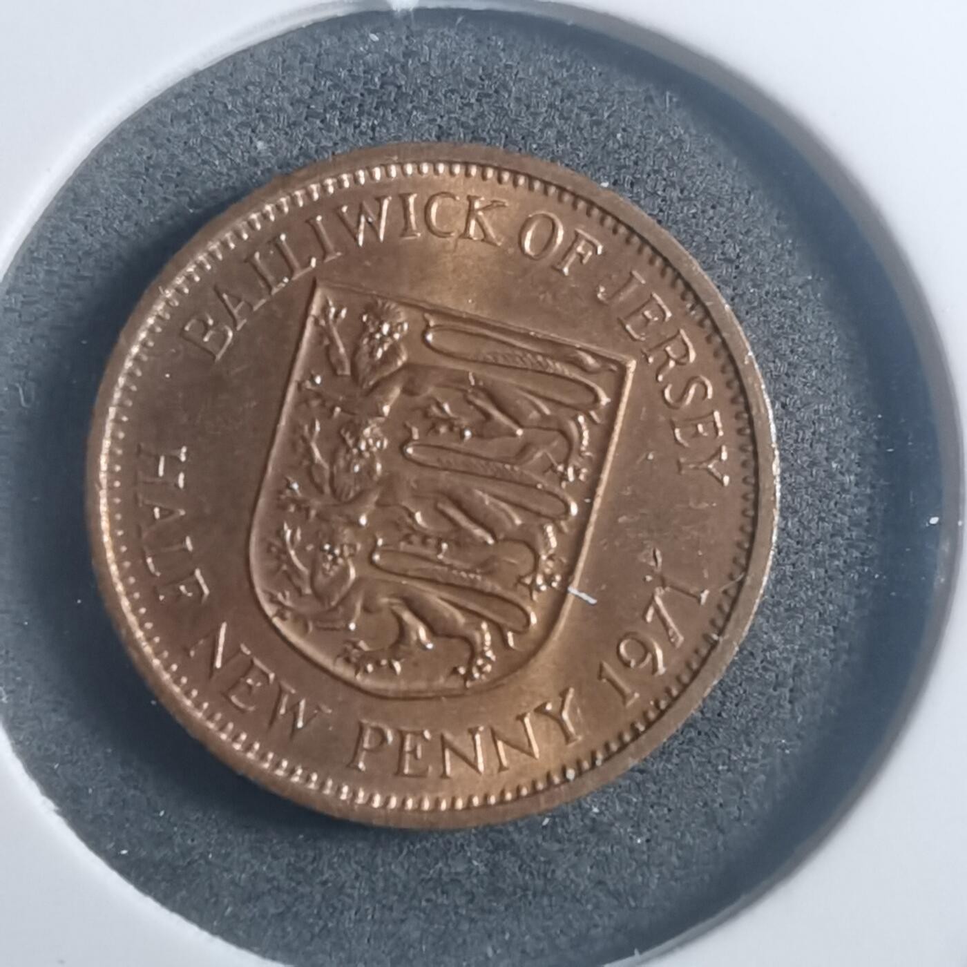 沼泽如烟--第903场 泽西1971年半便士