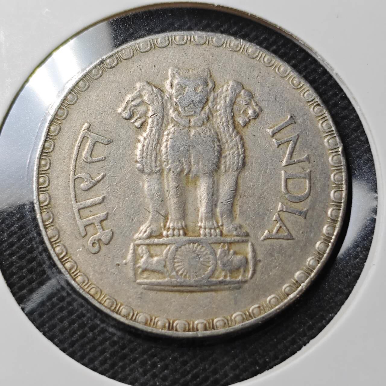 KK钱币收藏小铺  第370场  2月预留时间 周末发货  1981印度1卢比 大卢比