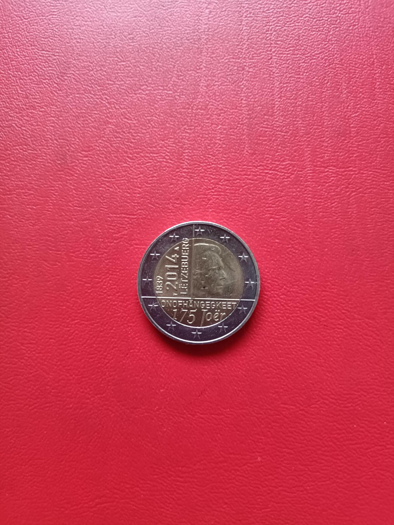 【云涧收藏】第七十九场 卢森堡2014年独立175周年2E纪念币