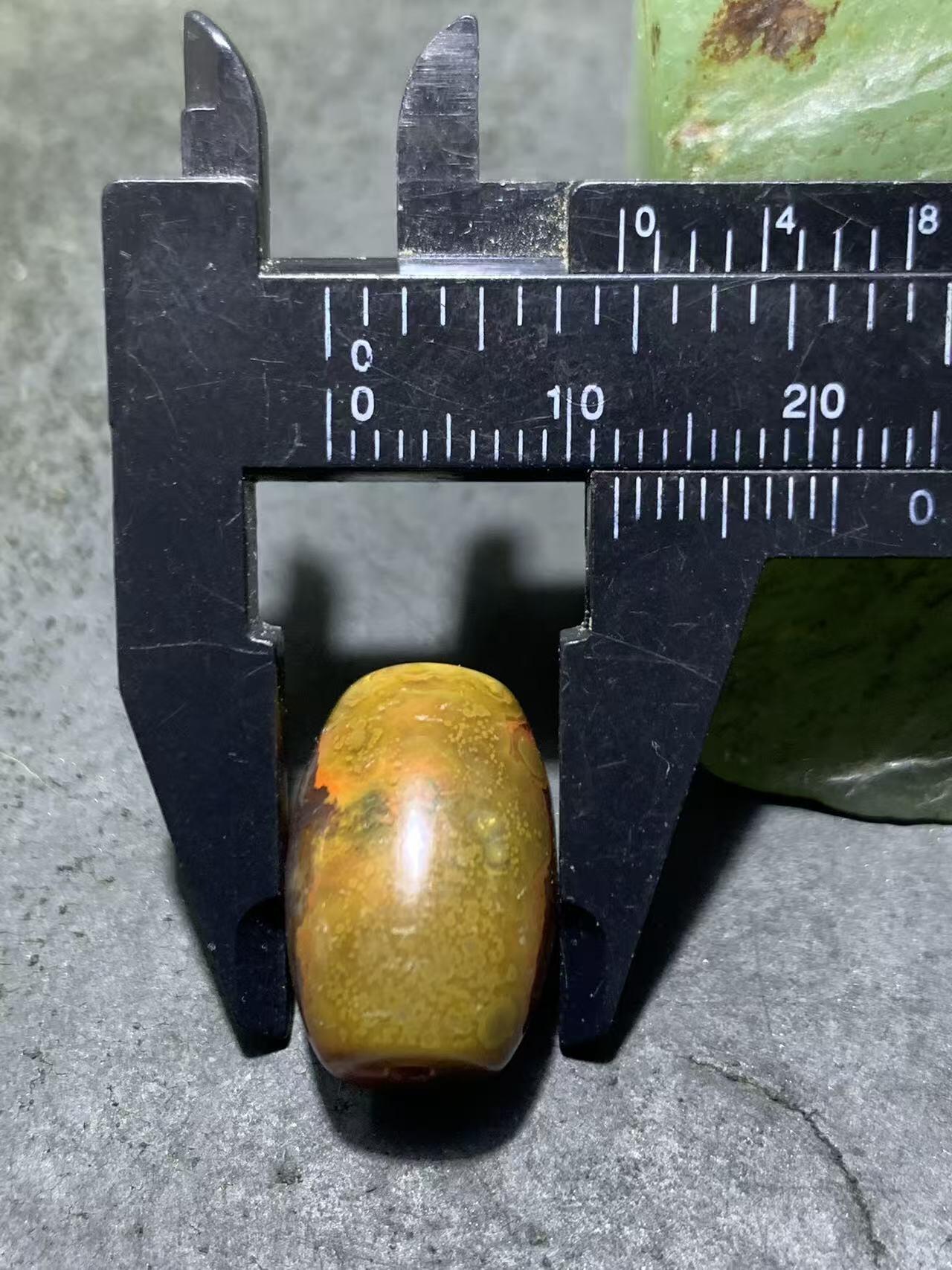 放福利！冰飘战国红玛瑙通货桶珠一个