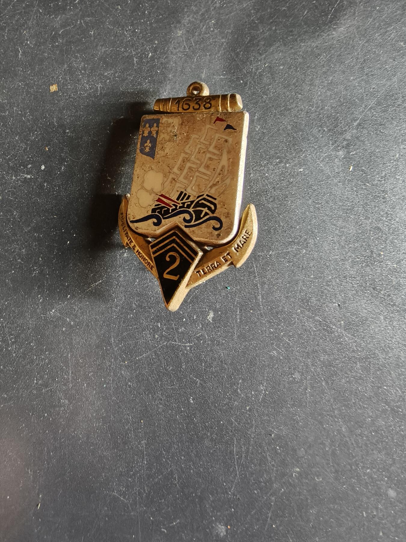 老王徽章第163期 13-15日三场连拍 16日统一发货  13、14日结束后可寄存  法国海军陆战队第2步兵团证章