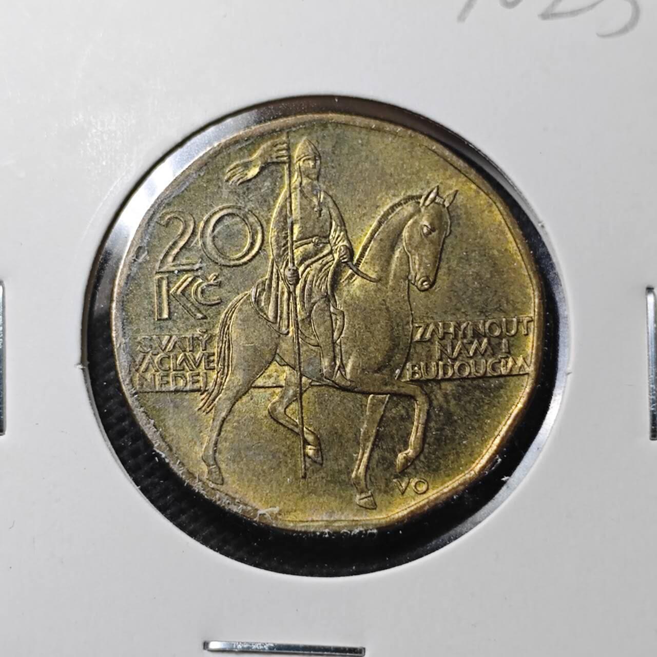 KK钱币收藏小铺  第370场  2月预留时间 周末发货  1997捷克20克朗