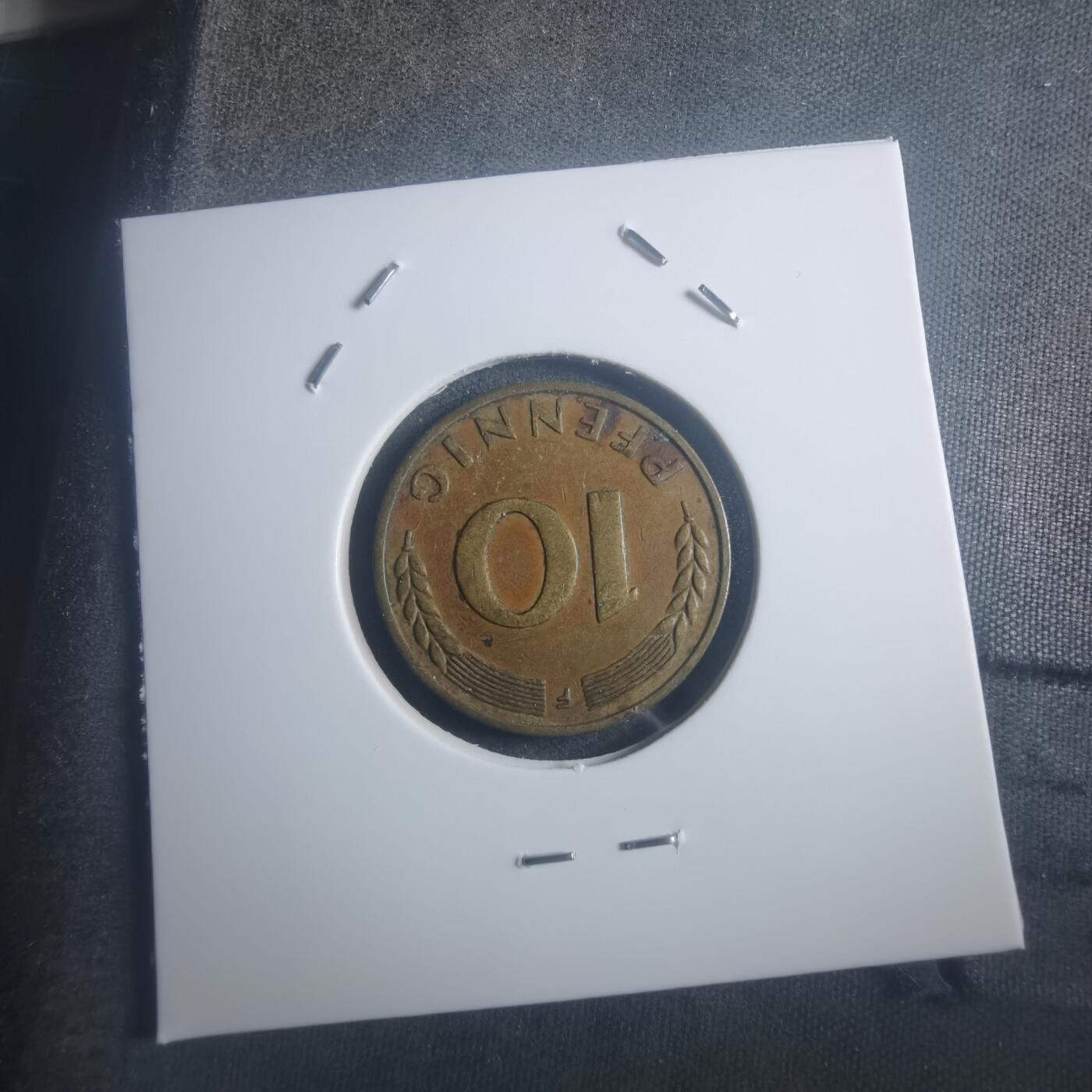 沼泽如烟--第903场 德国1949年10芬尼银行版