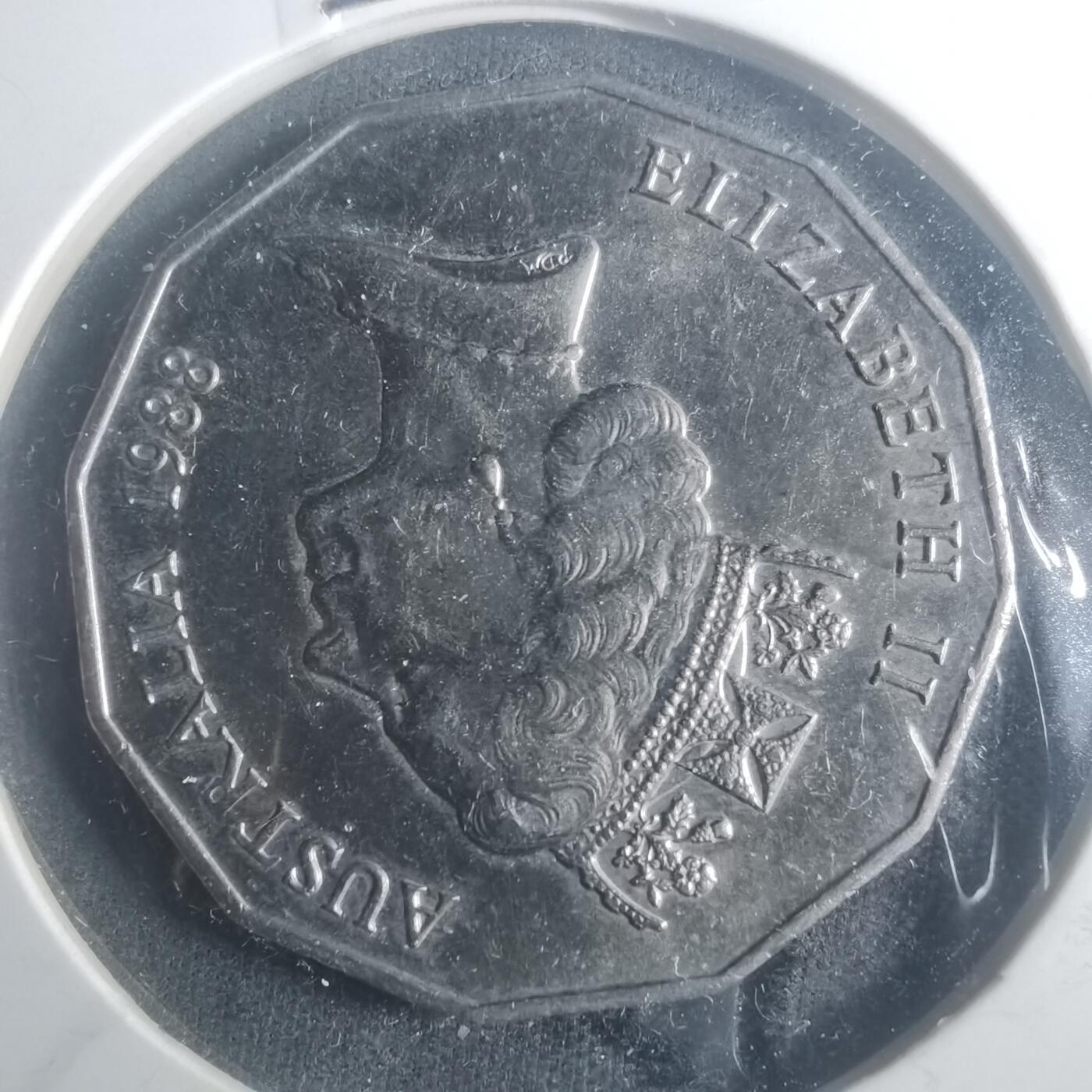 沼泽如烟--第900场 澳大利亚1988年50分纪念币