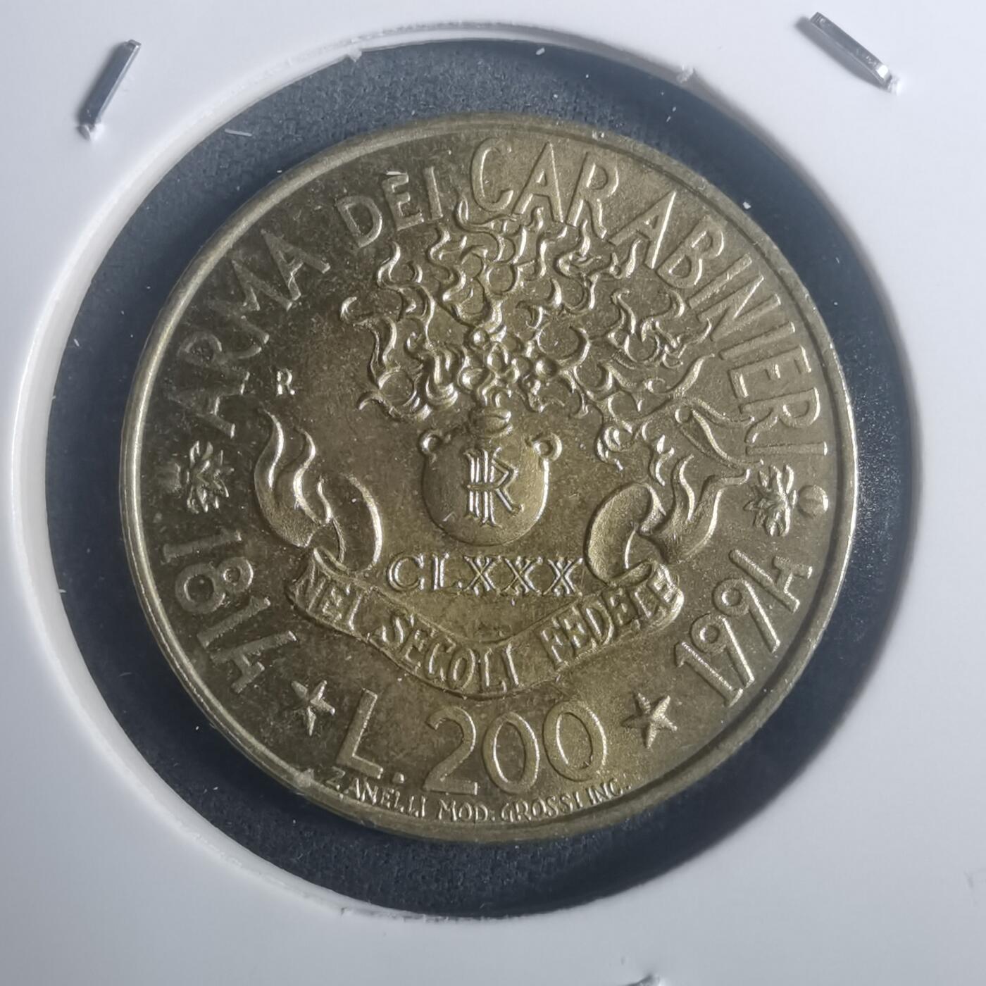 沼泽如烟--第900场 意大利1994年200里拉纪念币