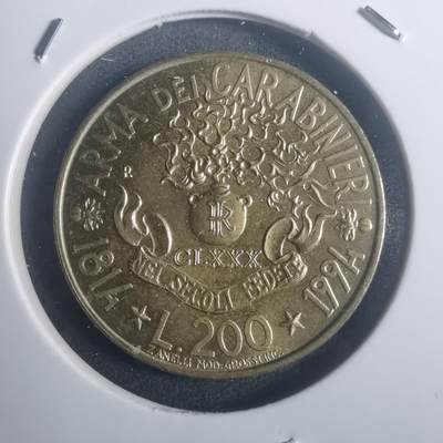 沼泽如烟--第900场 - 意大利1994年200里拉纪念币