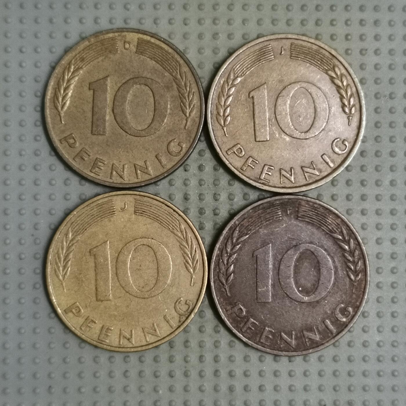 2025年第116场各国散币拍卖（总第116场） 德国10芬尼4枚