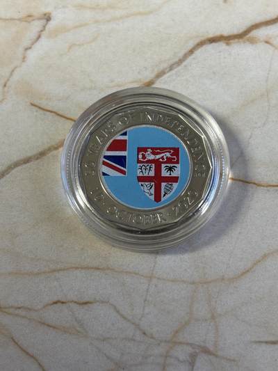 第181期拍卖 - 斐济2020年独立50周年50分彩色纪念币