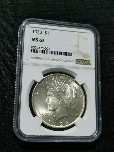 天下钱庄专场欢迎参拍 - NGC MS62美国和平鸽一美元银币