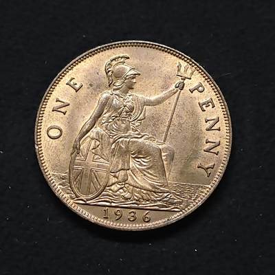 【全场包邮】纯粹捡漏拍476场（免费代拍第13场）调整中 - 英国1936年乔治六世1便士大铜币