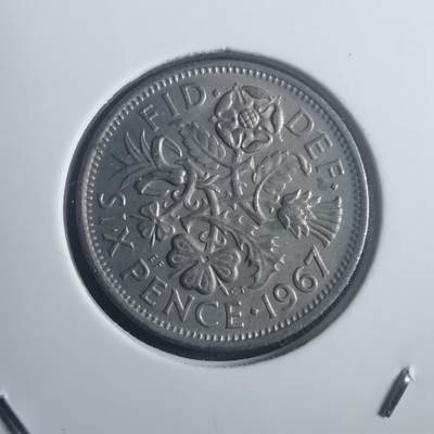 沼泽如烟--第903场 - 英国1967年6便士