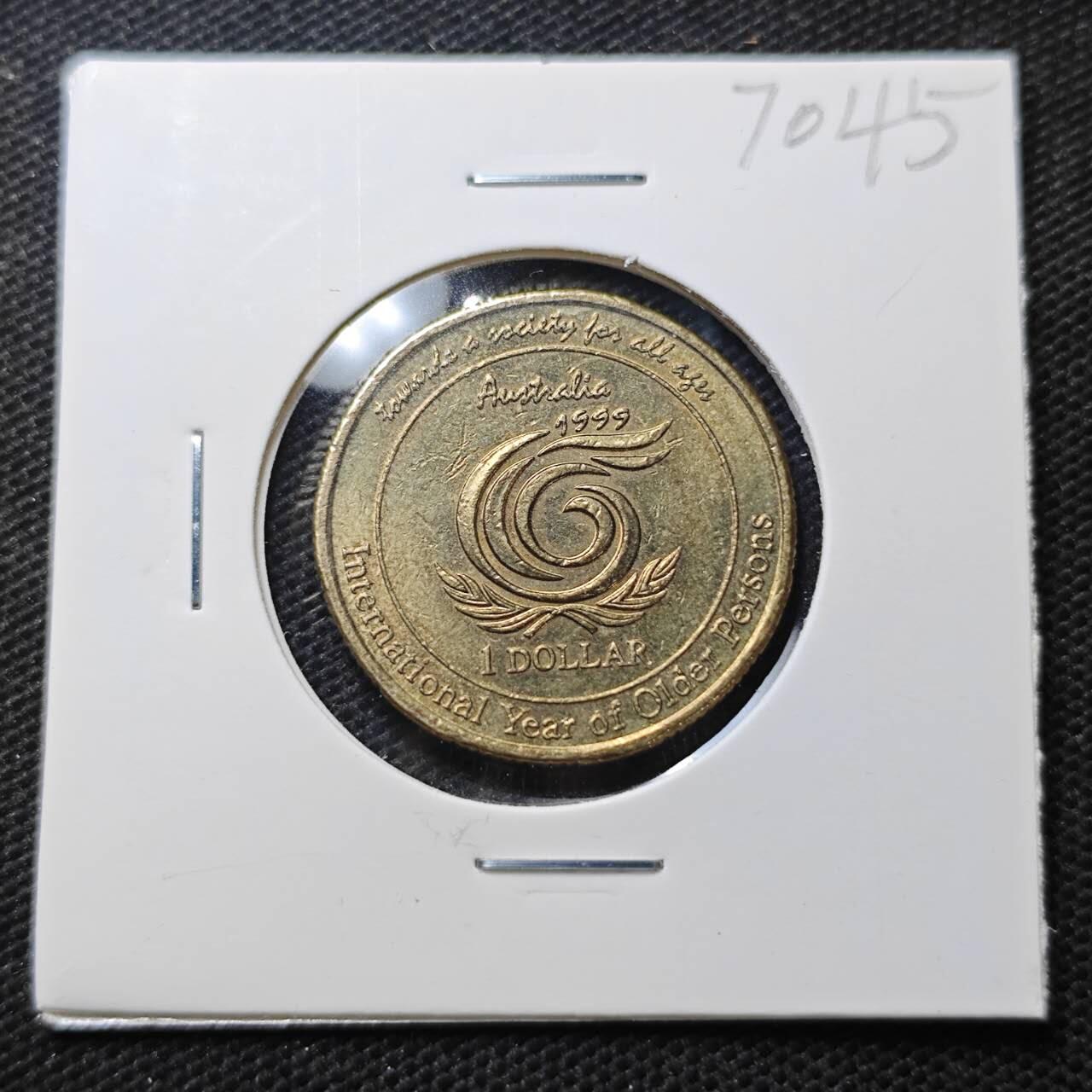 KK钱币收藏小铺  第370场  2月预留时间 周末发货  1999澳大利亚1元纪念币
