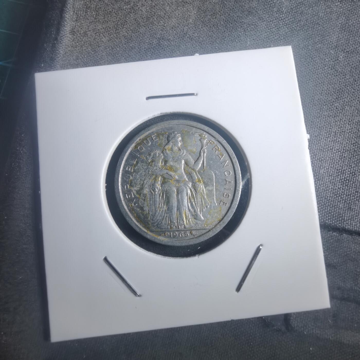 沼泽如烟--第903场 法属波利尼西亚1965年1法郎