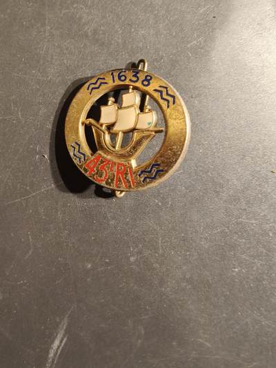 老王徽章第163期 13-15日三场连拍 16日统一发货  13、14日结束后可寄存 - 法国陆军第43步兵团证章 