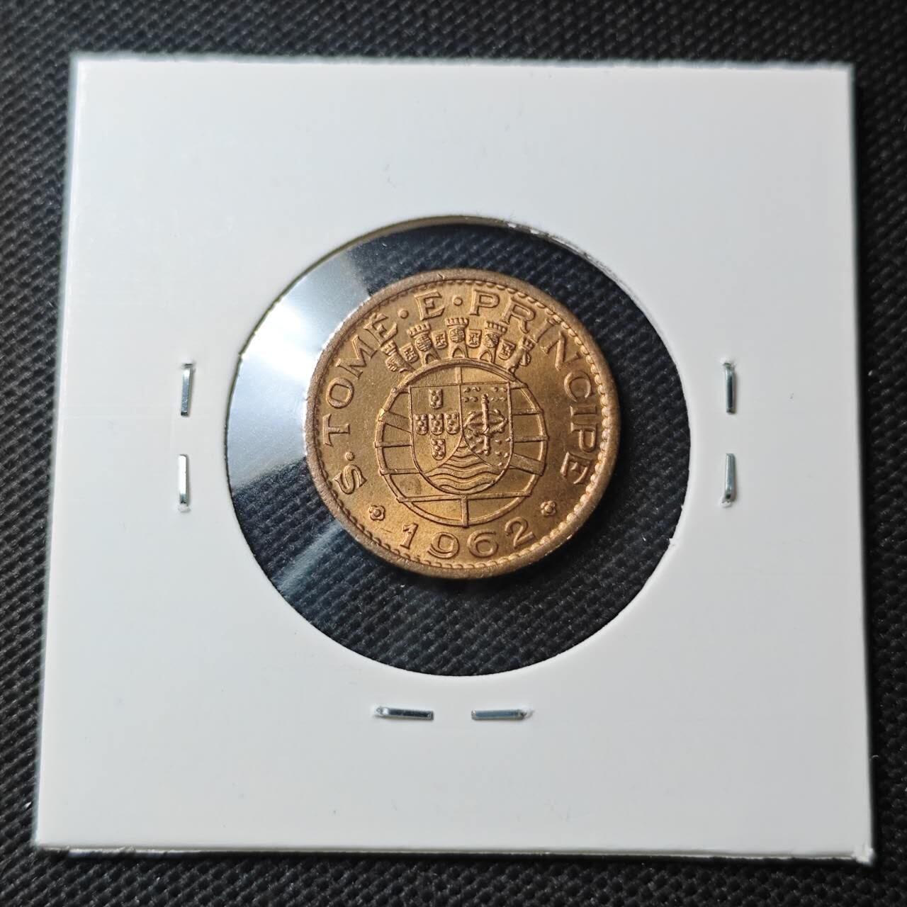 KK钱币收藏小铺  第370场  2月预留时间 周末发货  1962葡属圣多美和普林西比50分 好品