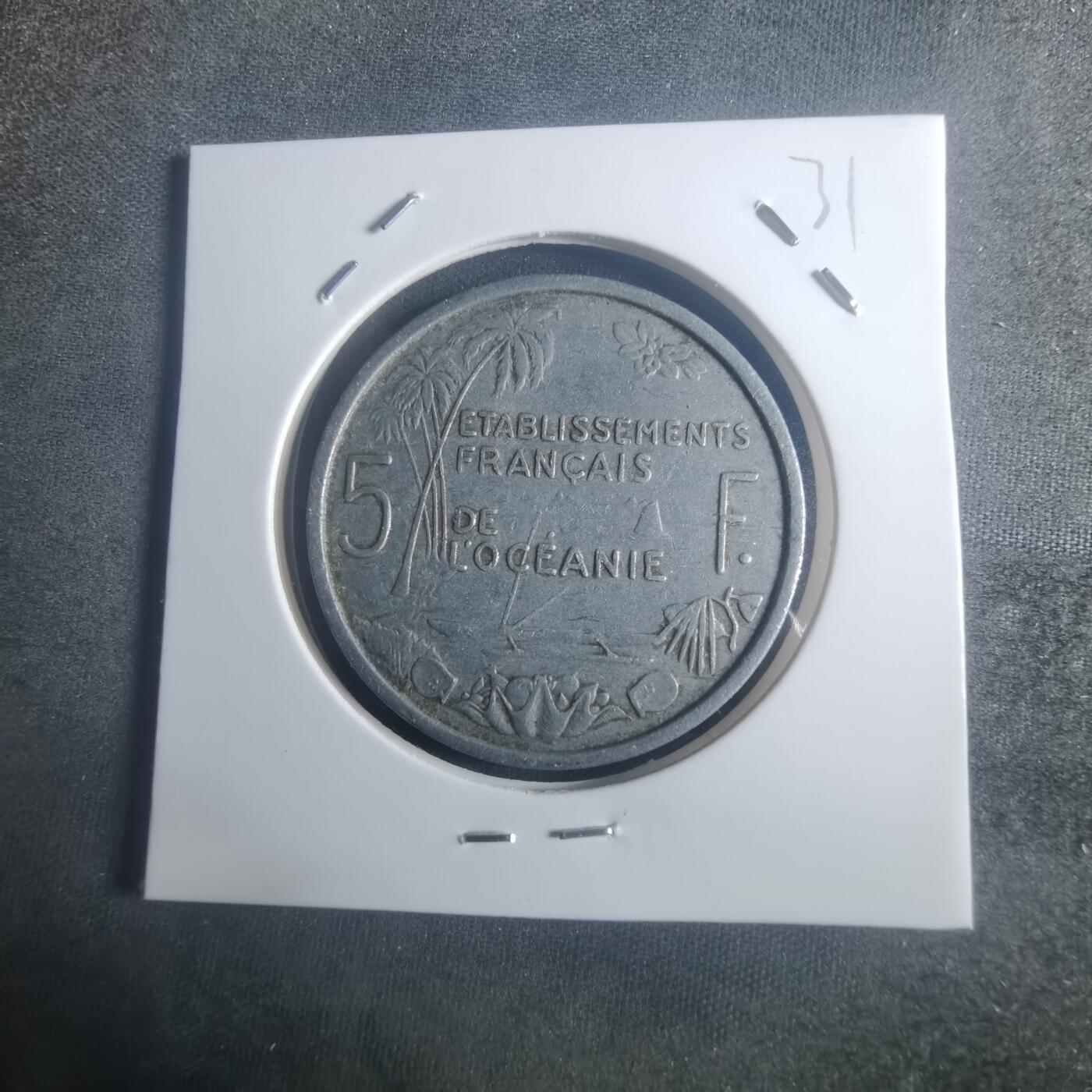 沼泽如烟--第900场 法属大洋洲1952年5法郎