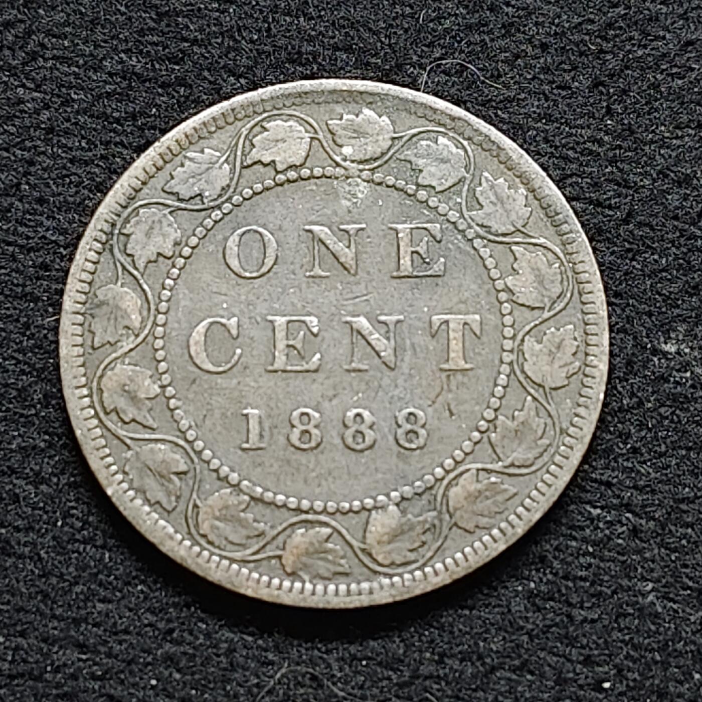 【全场包邮】纯粹捡漏拍476场（免费代拍第13场）调整中 加拿大1888年维多利亚女王1分铜币