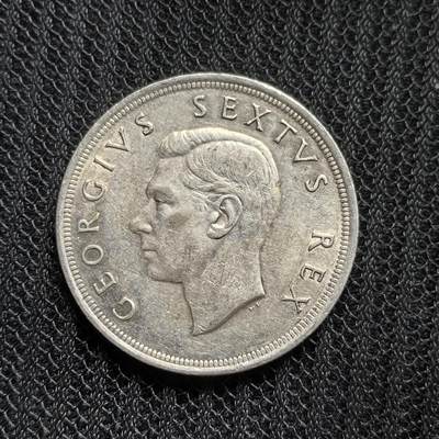 道一币馆币章第一百五十四场 - 南非1952年开普敦被发现300周年5先令银币  28.28g 500s