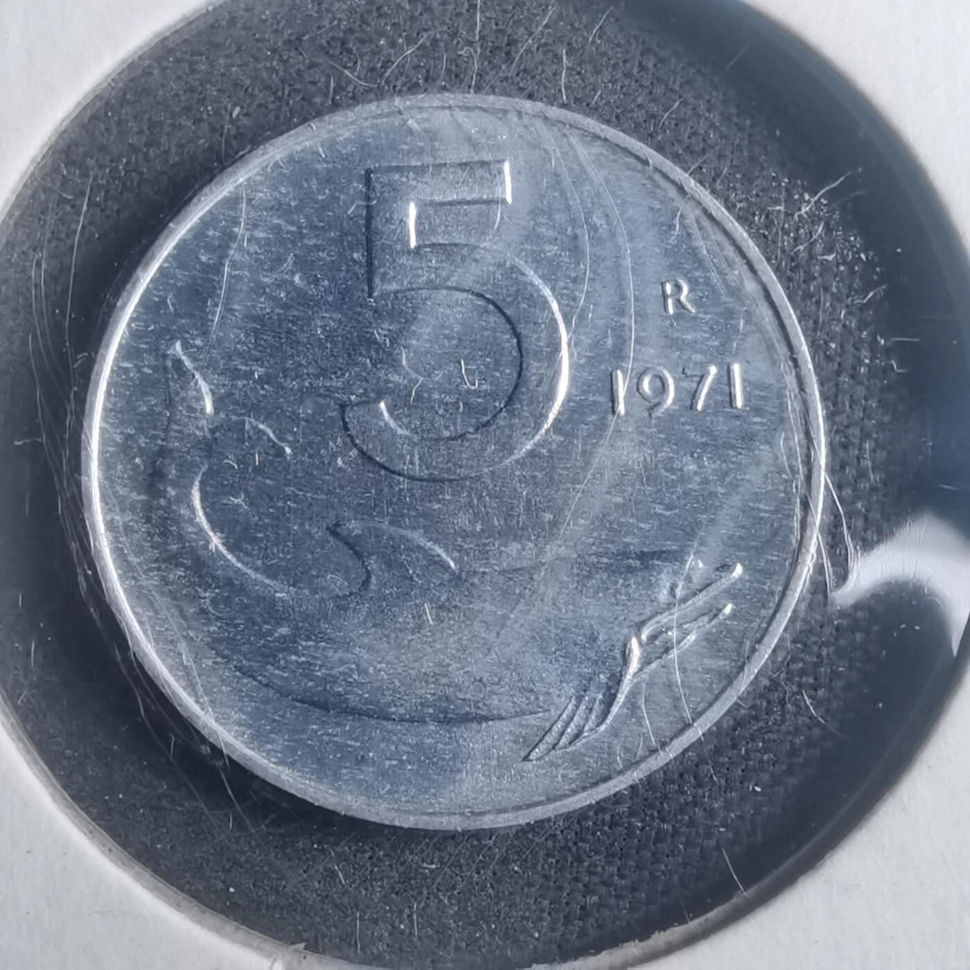 沼泽如烟--第903场 意大利1971年5里拉