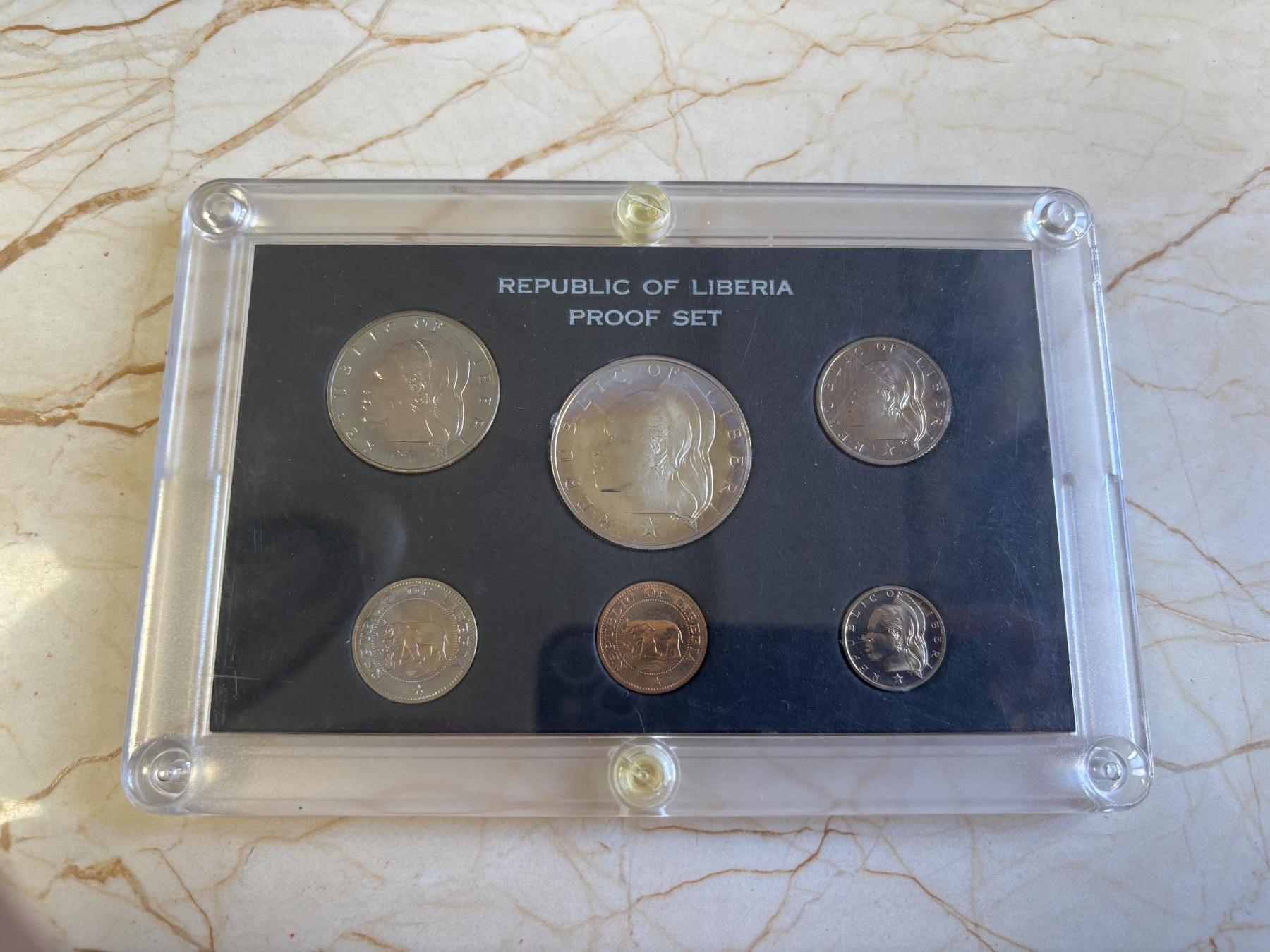 第181期拍卖 利比里亚1972年精制全套6枚纪念币