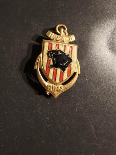 老王徽章第163期 13-15日三场连拍 16日统一发货  13、14日结束后可寄存 - 法国海军陆战队第24步兵团证章 