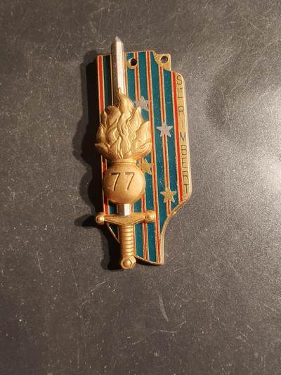 老王徽章第163期 13-15日三场连拍 16日统一发货  13、14日结束后可寄存 - 法国第77步兵团军官晋升证章 