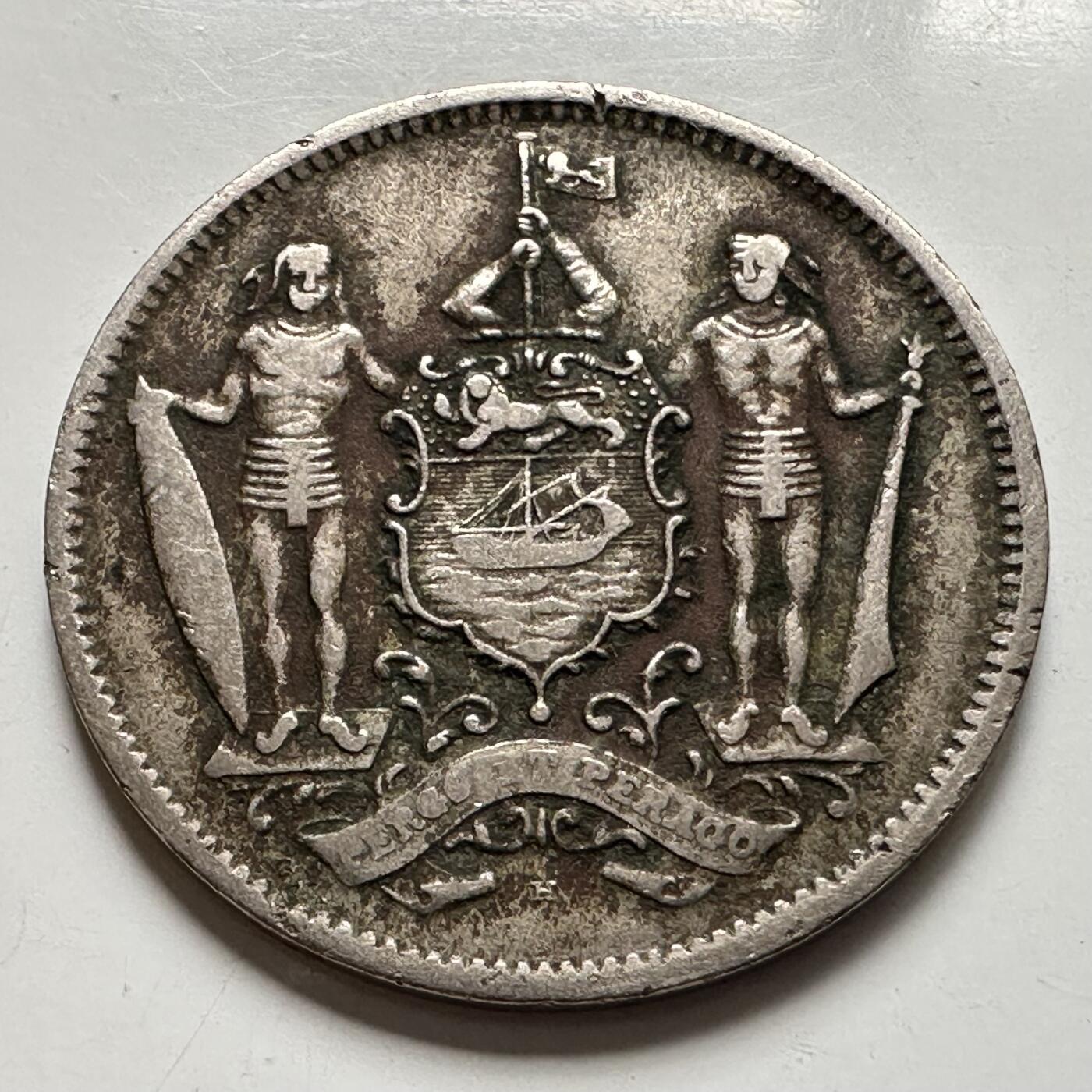 🌹外币初藏🌹🐯2025年第127场  每周二四六晚8️⃣点 接代拍 英属北婆罗州1921年五分