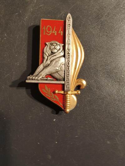 老王徽章第163期 13-15日三场连拍 16日统一发货  13、14日结束后可寄存 -  法国圣西尔军校1980-82“凯莱特上尉届”学员晋升证章