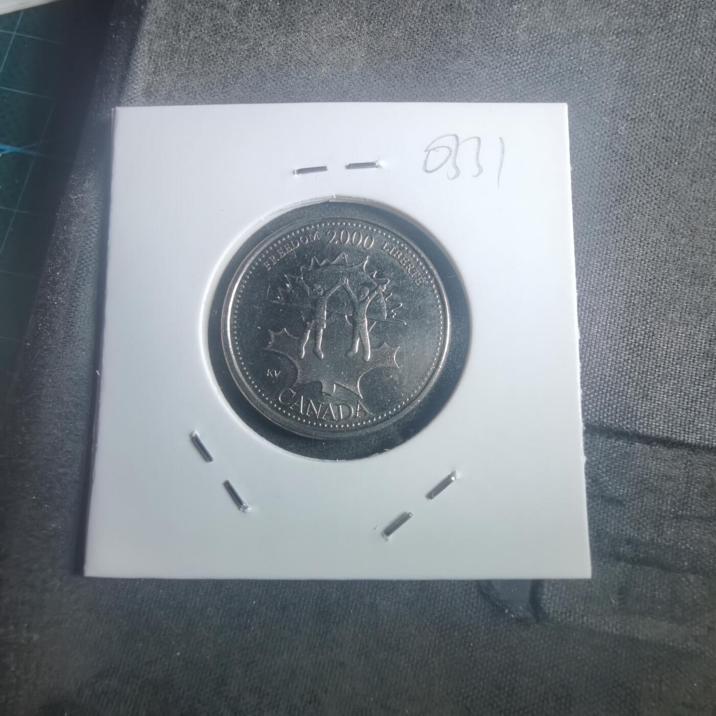 沼泽如烟--第903场 加拿大2000年25分纪念币