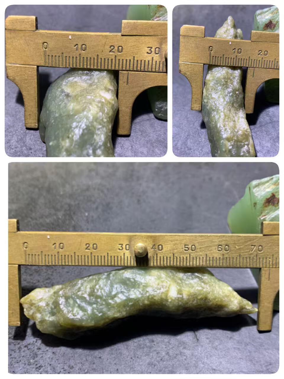 新疆戈壁风化纹和田玉青玉原石一颗，