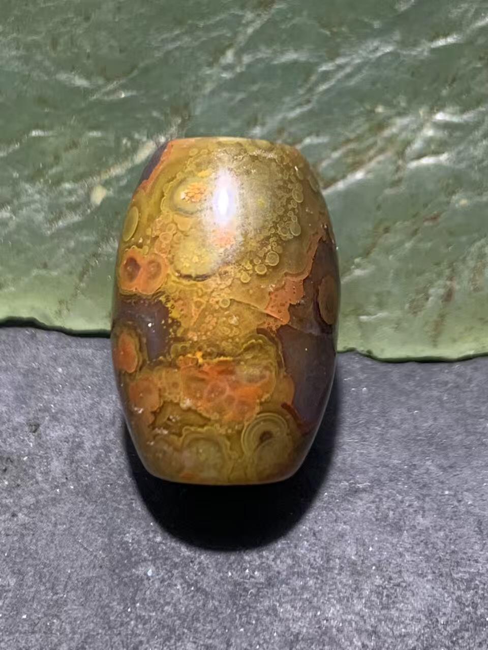 放福利！冰飘战国红玛瑙通货桶珠一个