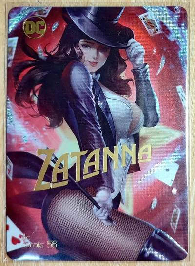 龙虎卡牌第六三场 （无佣金，周六结拍，欢迎送拍） - 纱布闪 美漫卡牌  DC-魔法师扎塔娜